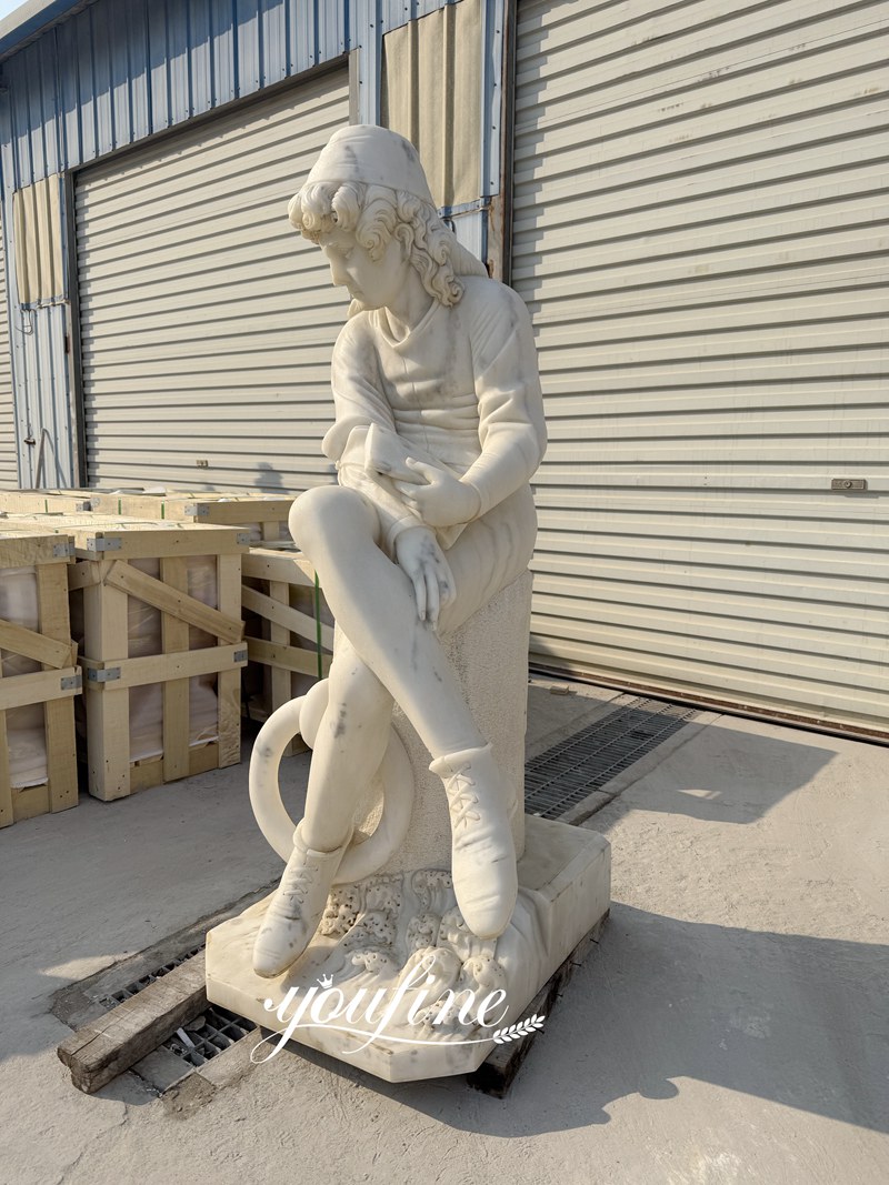 Young Columbus Marble Statue