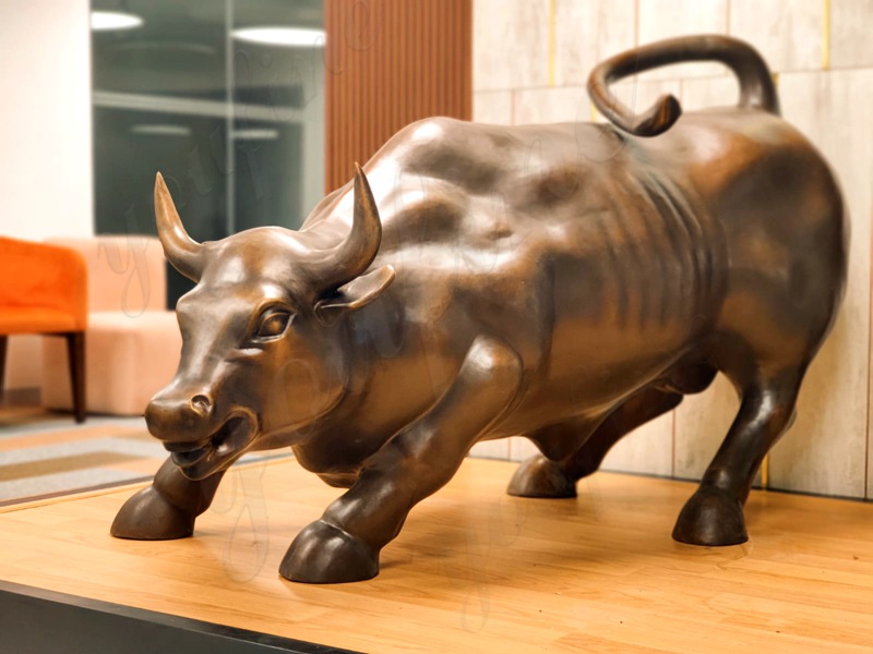 Large Bronze Bull Statue