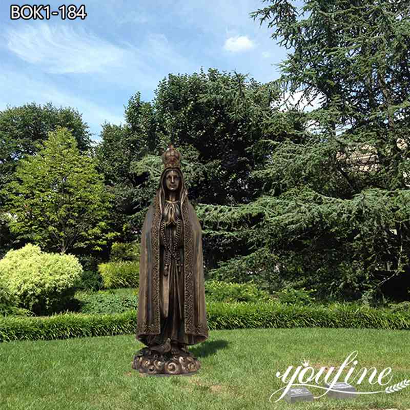 Large Bronze Fatima Statue Outdoor Decor Supplier BOK1-184 (2)