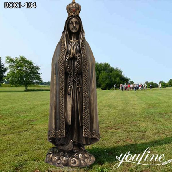 Large Bronze Fatima Statue Outdoor Decor Supplier BOK1-184