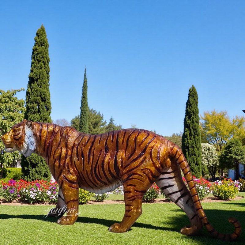 Wild animals Life-size bronze Tiger Statue