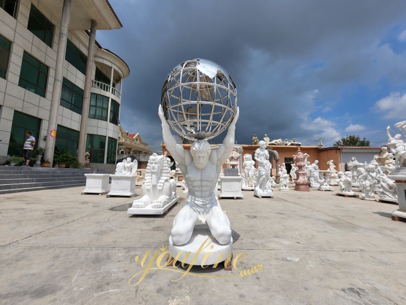 Marble Atlas sculpture