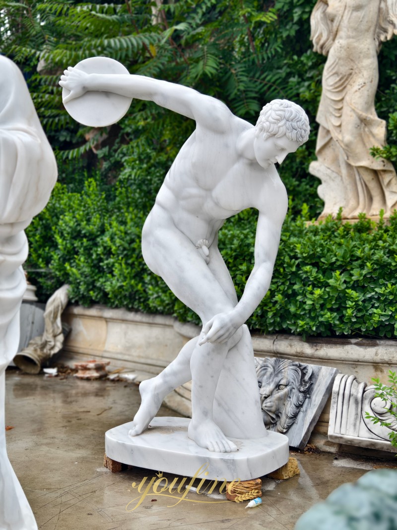 Marble Biscuit Thrower Sculpture