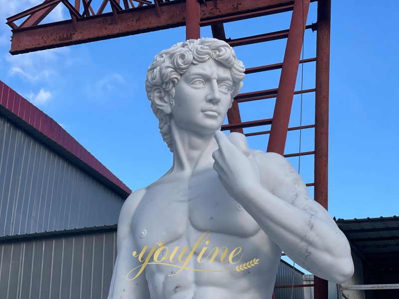 Marble David sculpture