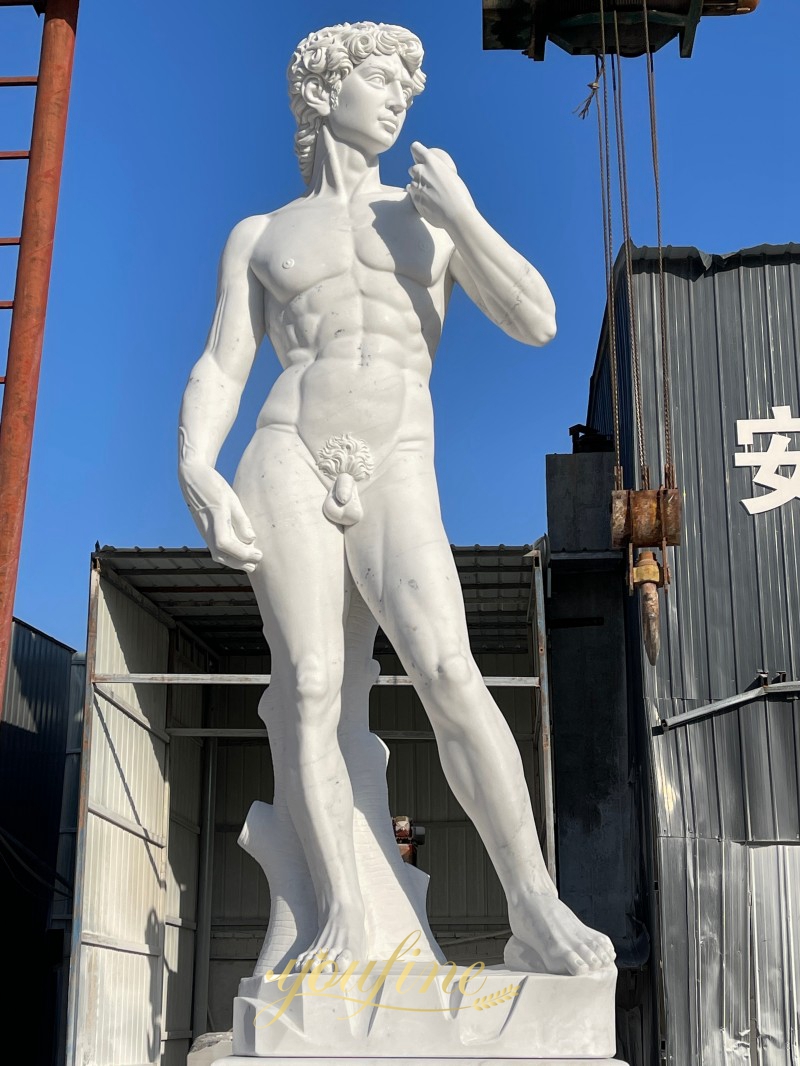Marble David statue
