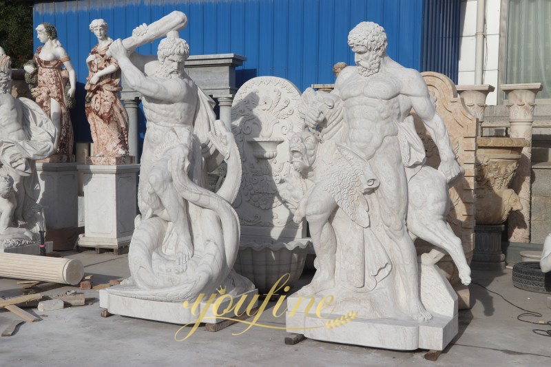 Marble Hercules Sculpture