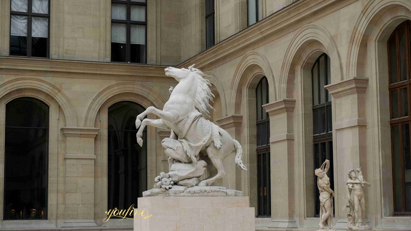 Marble Marly Horses Louvre
