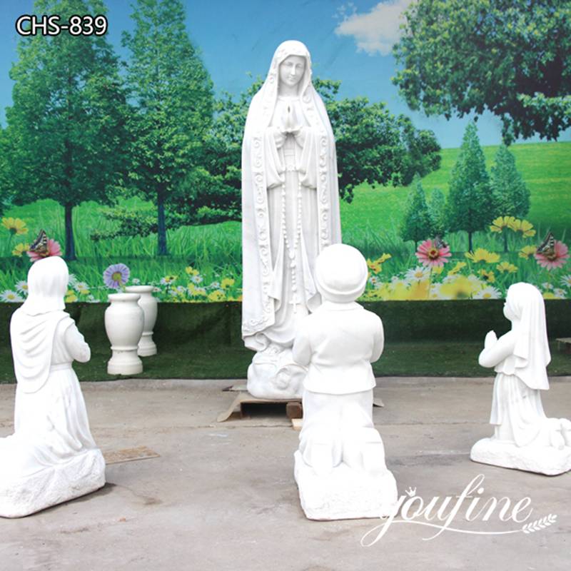 Marble Our Lady of Fatima Statue Religious Decor Wholesale CHS-839