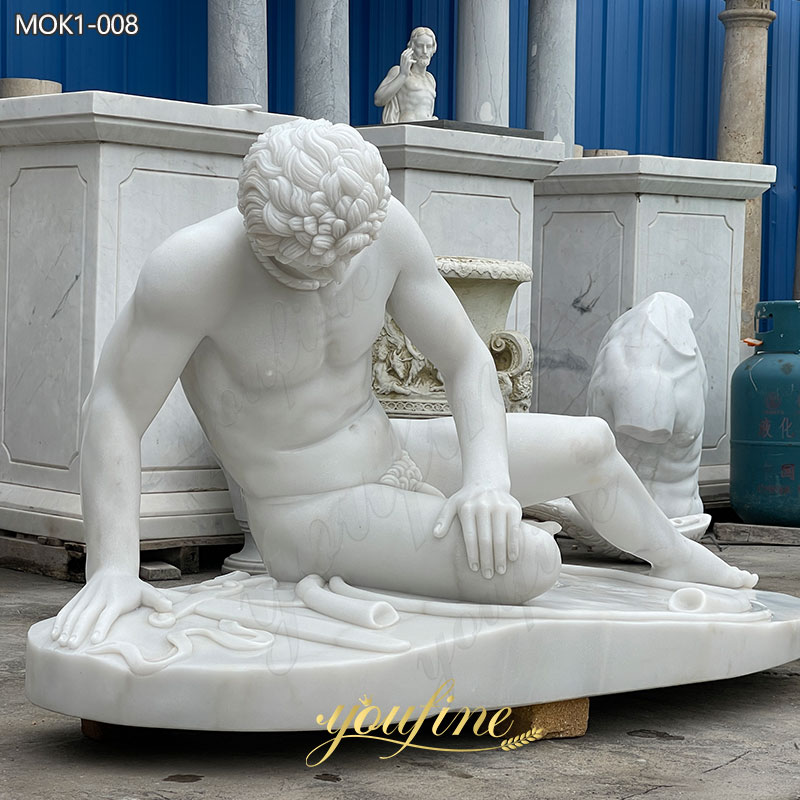 Marble dying gaul statue Museum Replica