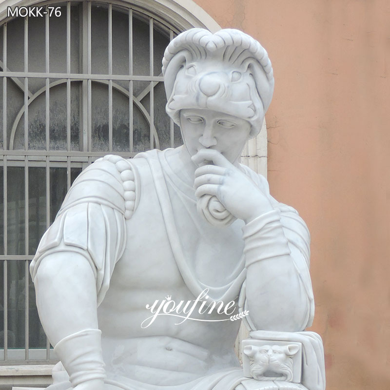 sitting Greek man statue for sale