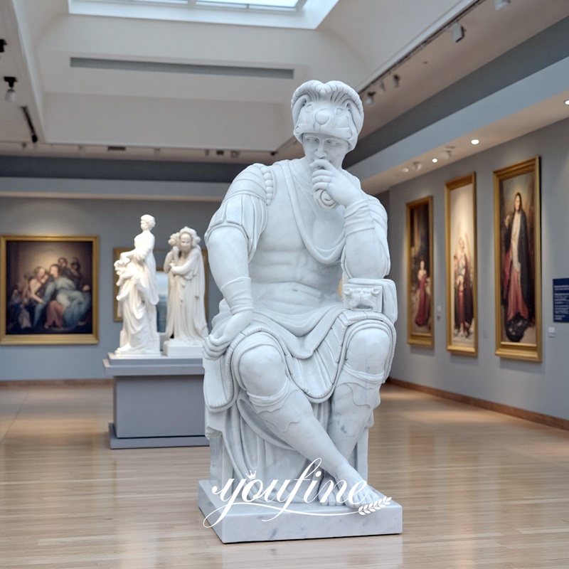 sitting Greek man statue