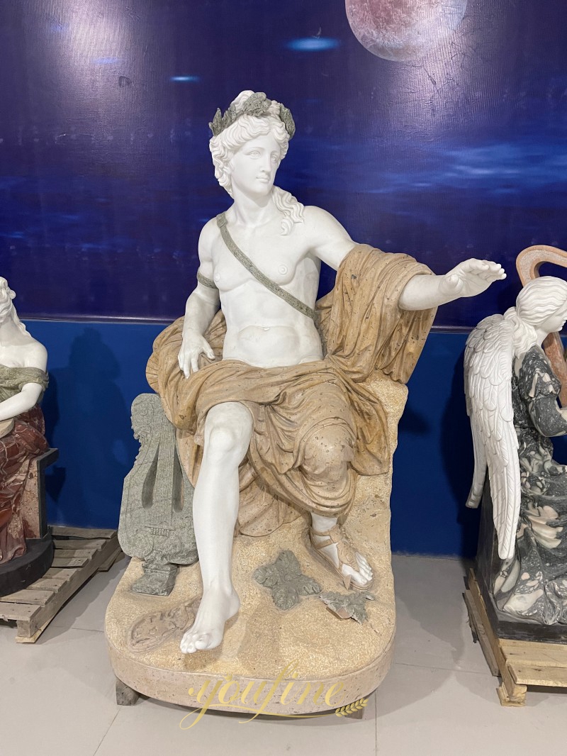 Marble statue of Apollo