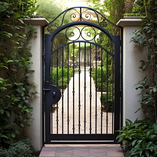 Large Metal Gate Art Garden Outdoor Decor for Sale IOK-202