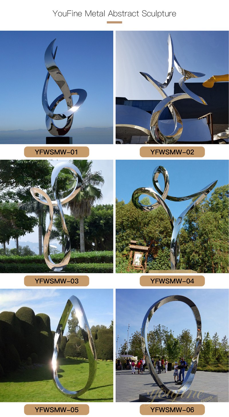 Outdoor Abstract Modern Metal Sculpture for Sale