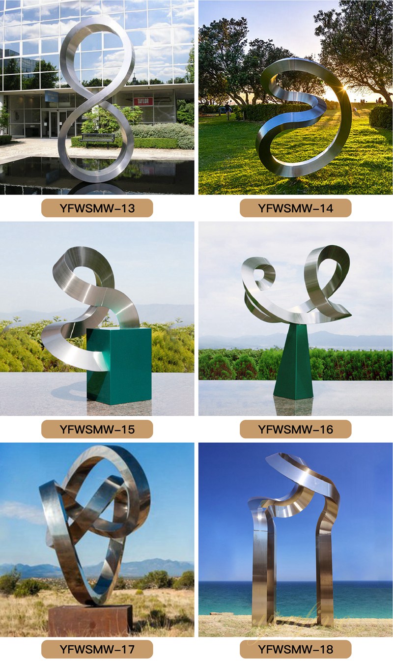Outdoor Abstract Modern Metal Sculpture for Sale