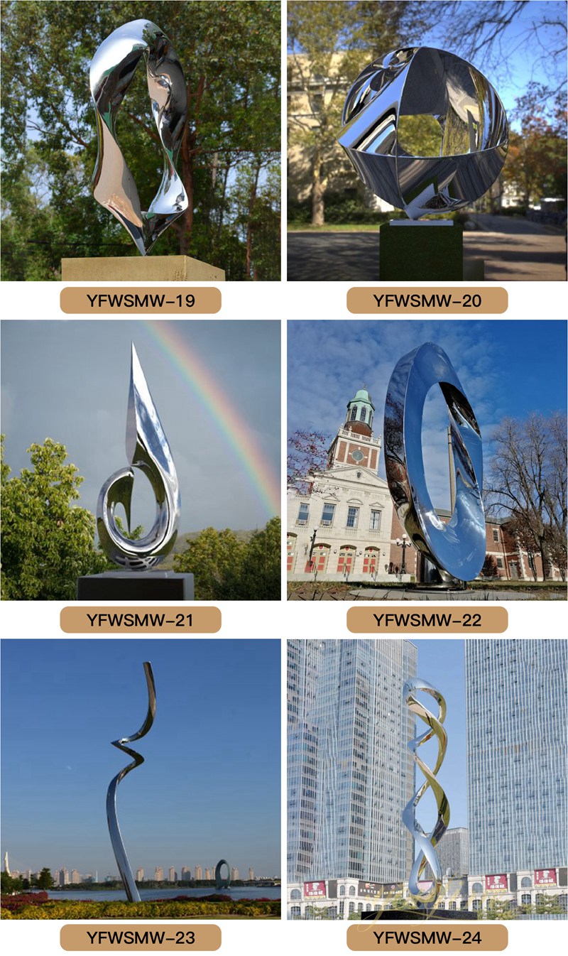 Outdoor Abstract Modern Metal Sculpture for Sale