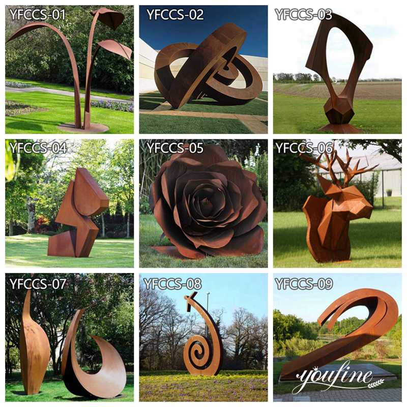 Rusty Metal Garden Ornaments - YouFine Sculpture