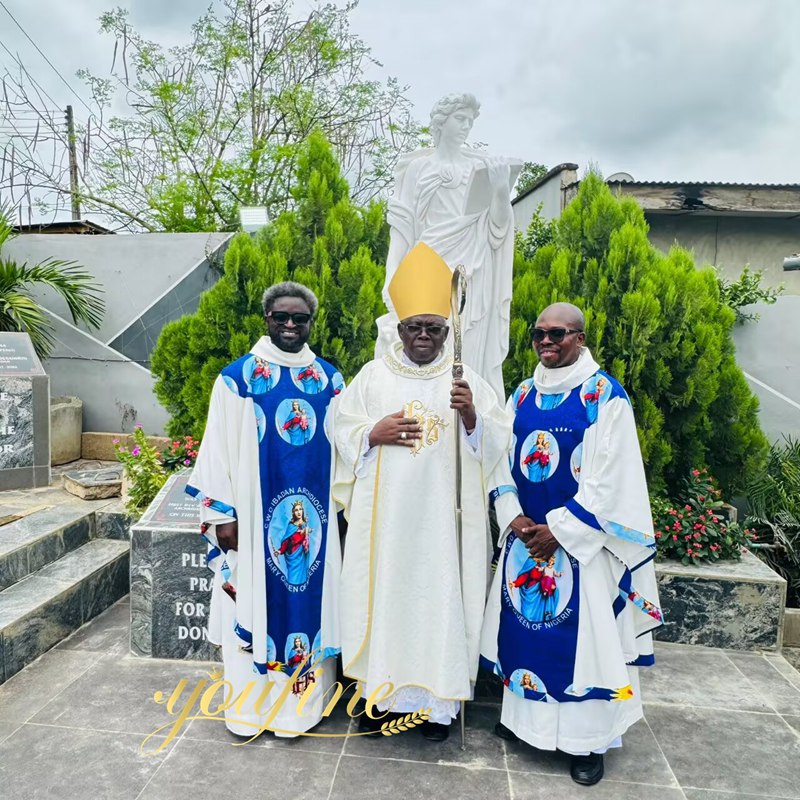 White Marble St John Statue feedback