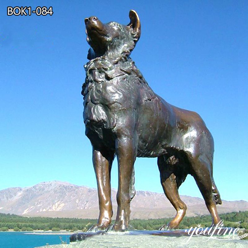 Custom Bronze Large Dog Sculpture Garden Decor for Sale BOK1-084