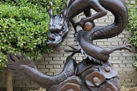 Bronze Dragon Water Fountain Outdoor Decor for Sale BOK1-120