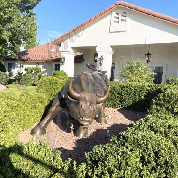large bull statues