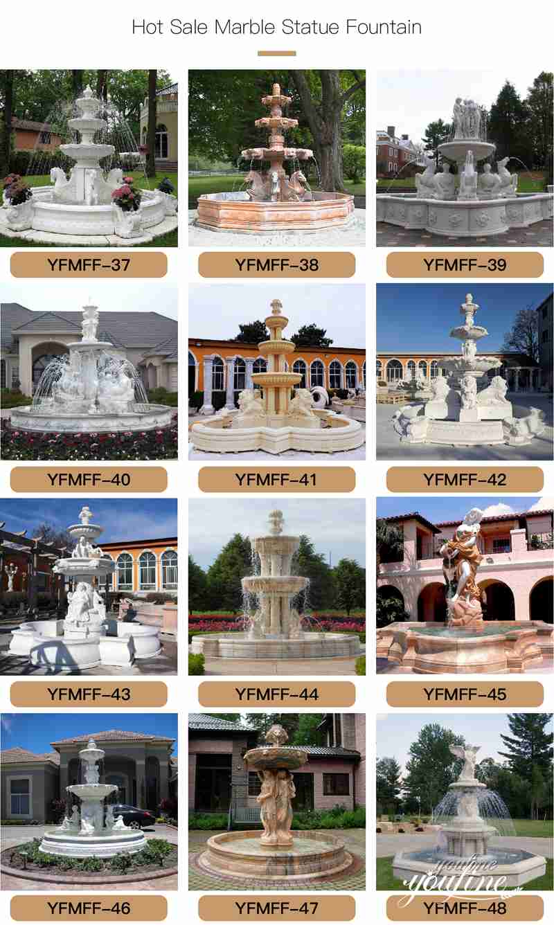 large marble fountain-YouFine Sculpture (1)