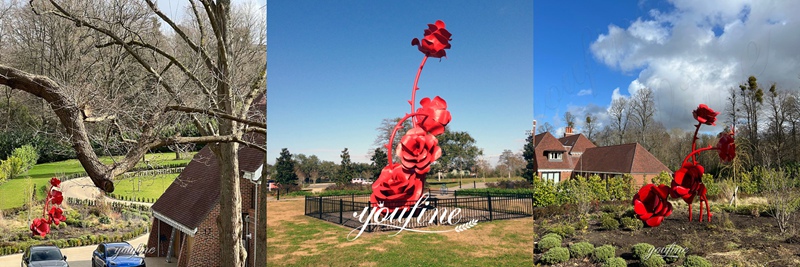 large rose sculpture client feedback