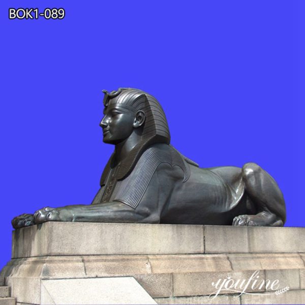 large Egypt Sphinx Art bronze sculpture