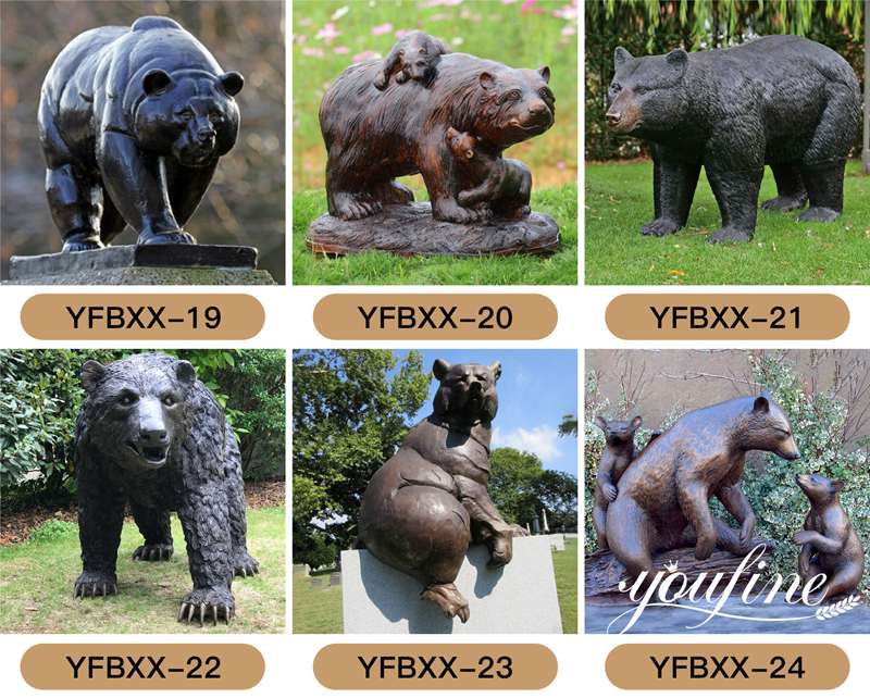 Life-size Bear Statue Details: