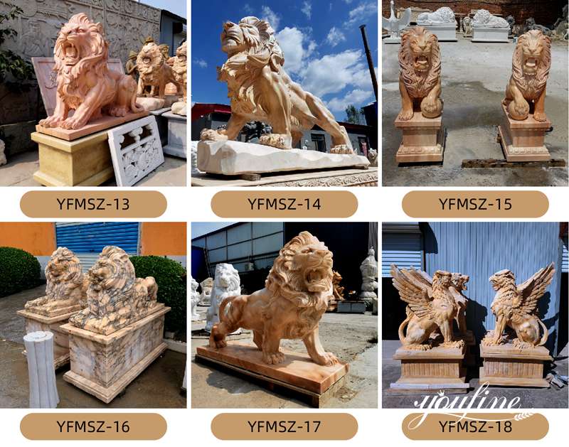 lion statues for driveway - YouFine Sculpture (2)