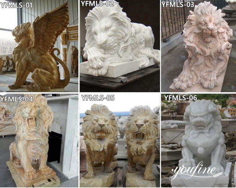 lion statues for driveway - YouFine Sculpture