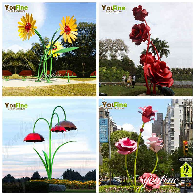 metal flower sculpture-YouFine Sculpture (1)