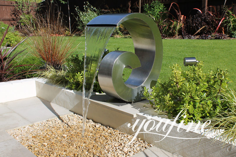 outdoor metal water fountain for garden