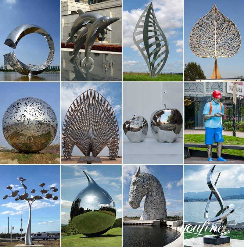 polished stainless steel sculpture- YouFine Sculpture