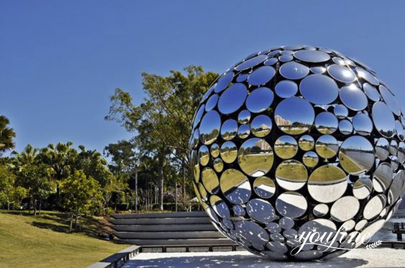 stainless steel sphere sculpture - YouFine Sculpture (1)
