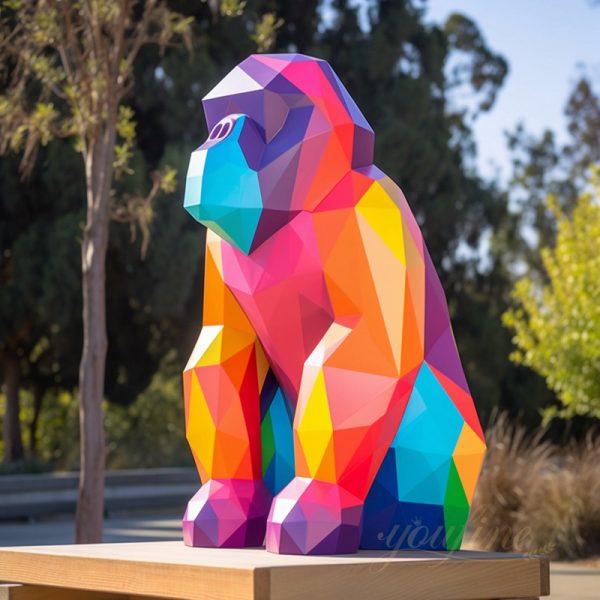 Geometric Design Large Gorilla Sculpture Wholesale CSS-88