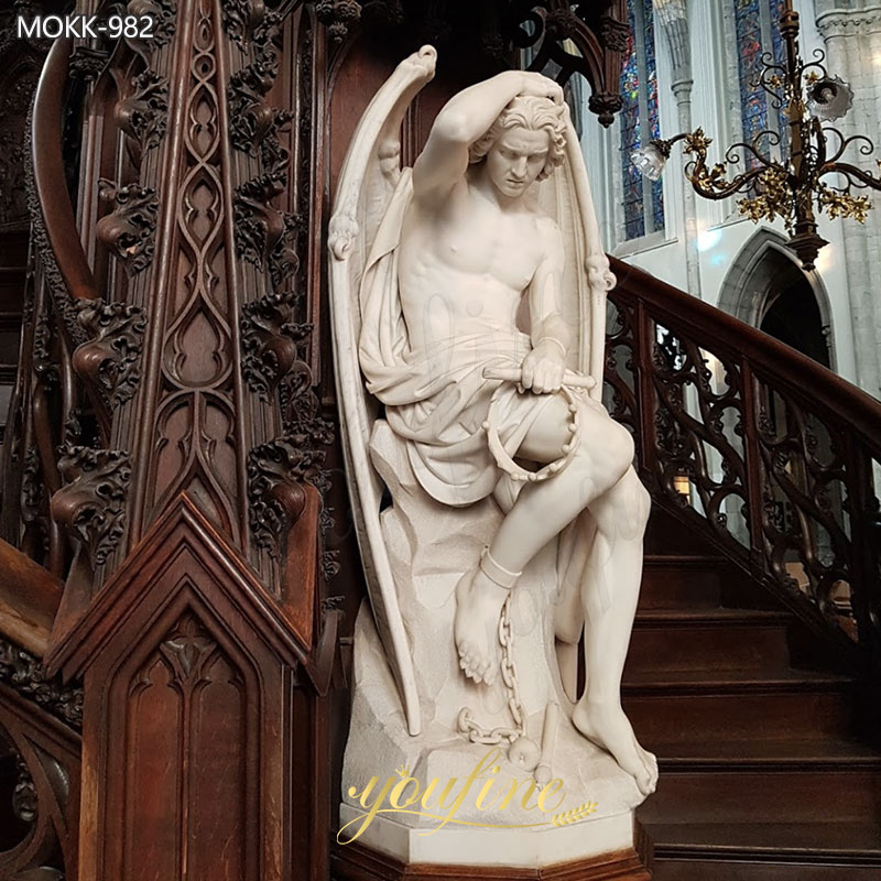 Hand-Carved-Religious-Marble-Lucifer-Sculpture-for-Sale-3