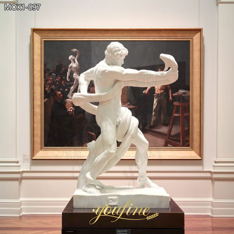 Life-Size-Athlete-Wrestling-with-a-Python-Replica-Marble-Statue-3