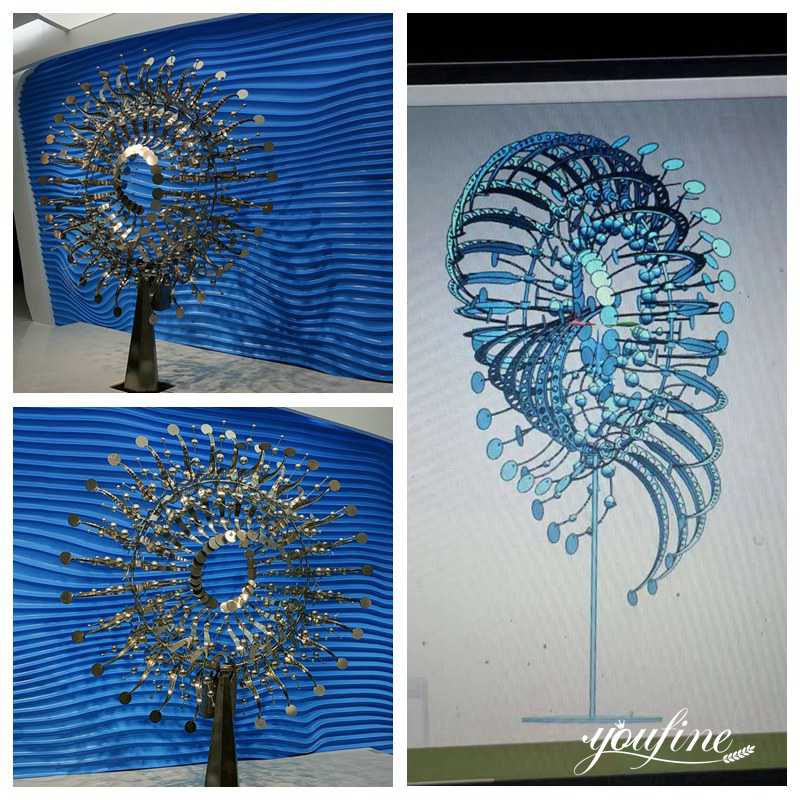 Metal Kinetic Sculpture - YouFine Sculpture