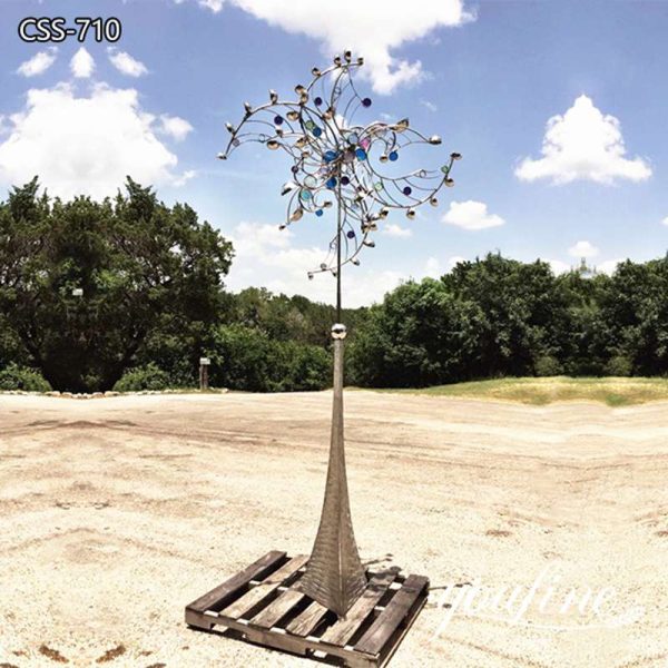 Modern Metal Kinetic Sculpture Wind Power Art for Sale CSS-710