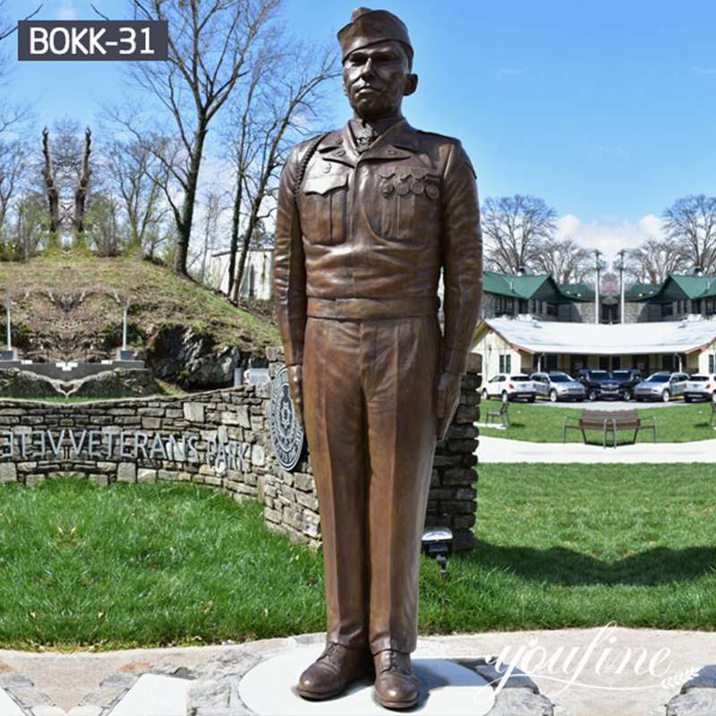 Bronze Soldier Statue Battlefield Cross Memorial Day monument for Sale BOKK-31