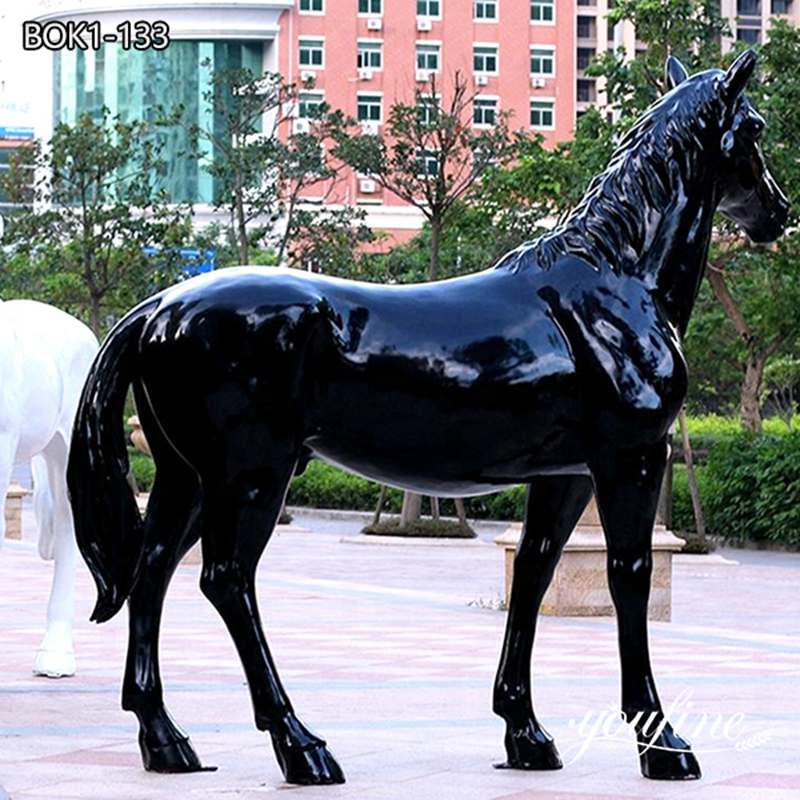 Life-size Metal Horse Sculpture Outdoor Garden Decor for Sale BOK1-133