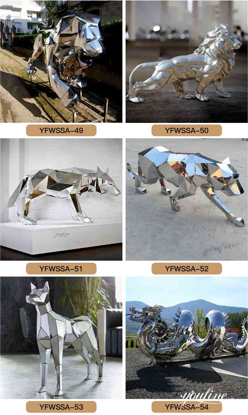 geometric animal sculpture - YouFine Sculpture (3)