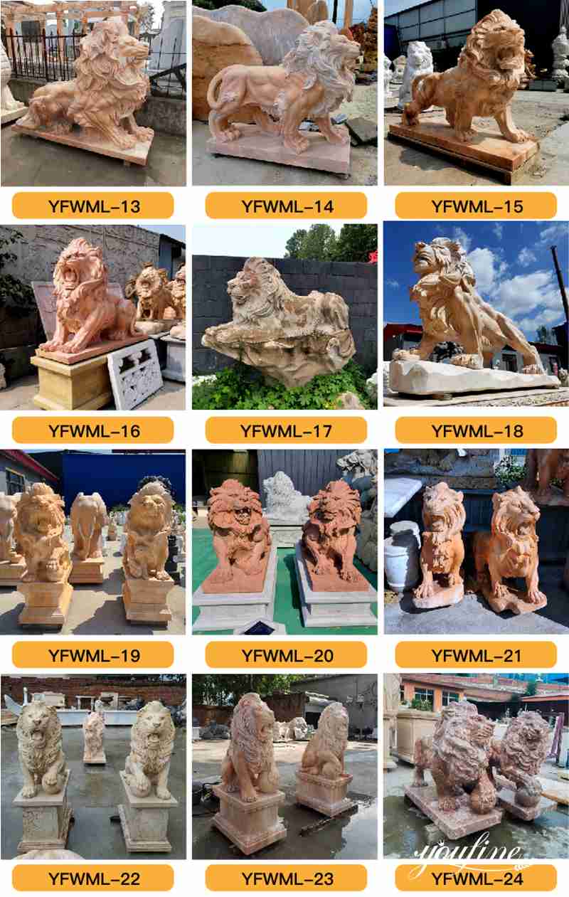 large lion statues for sale - YouFine Sculpture