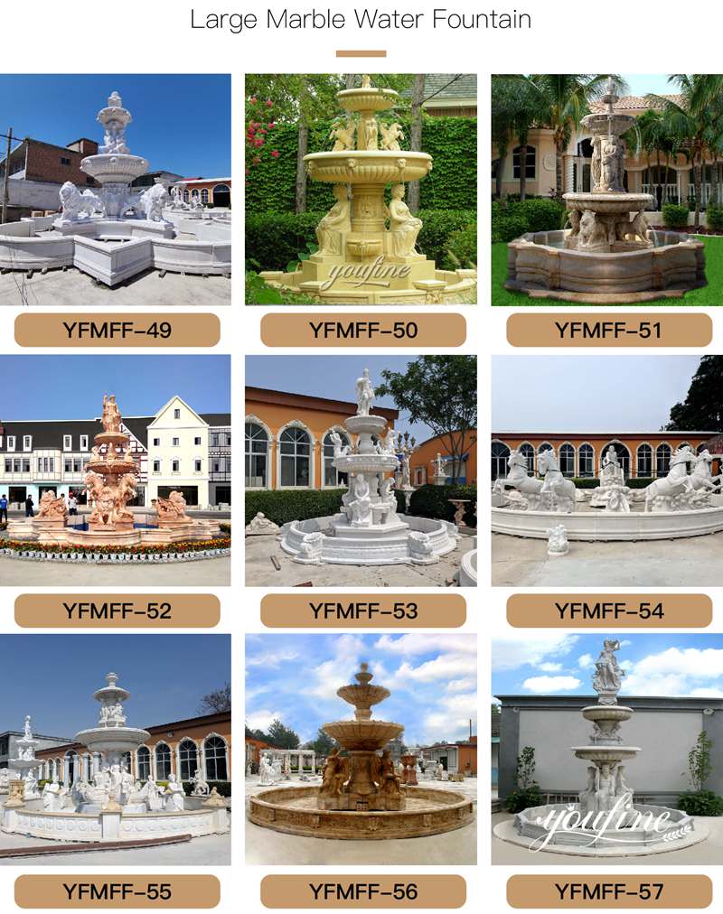 large marble fountains-YouFine Sculpture (1)