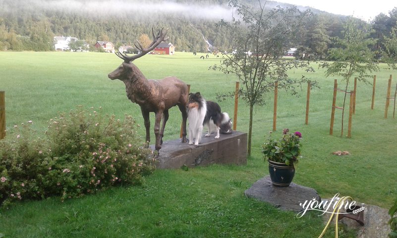 life size elk statue-YouFine Sculpture (5)