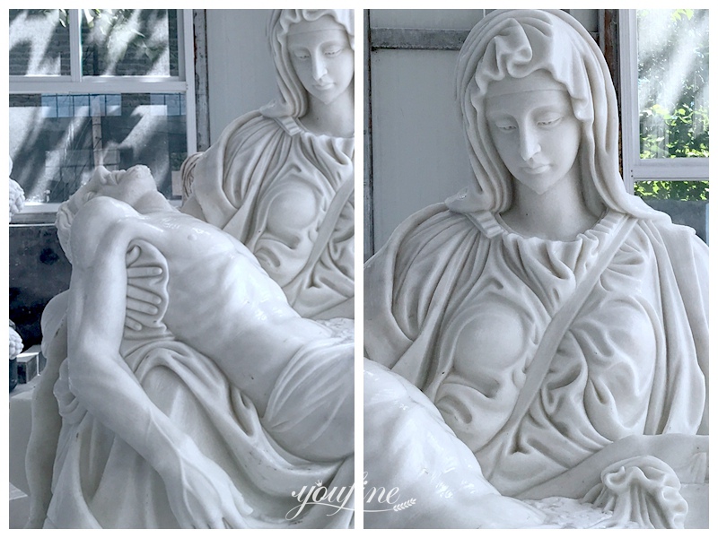 marble pieta statue