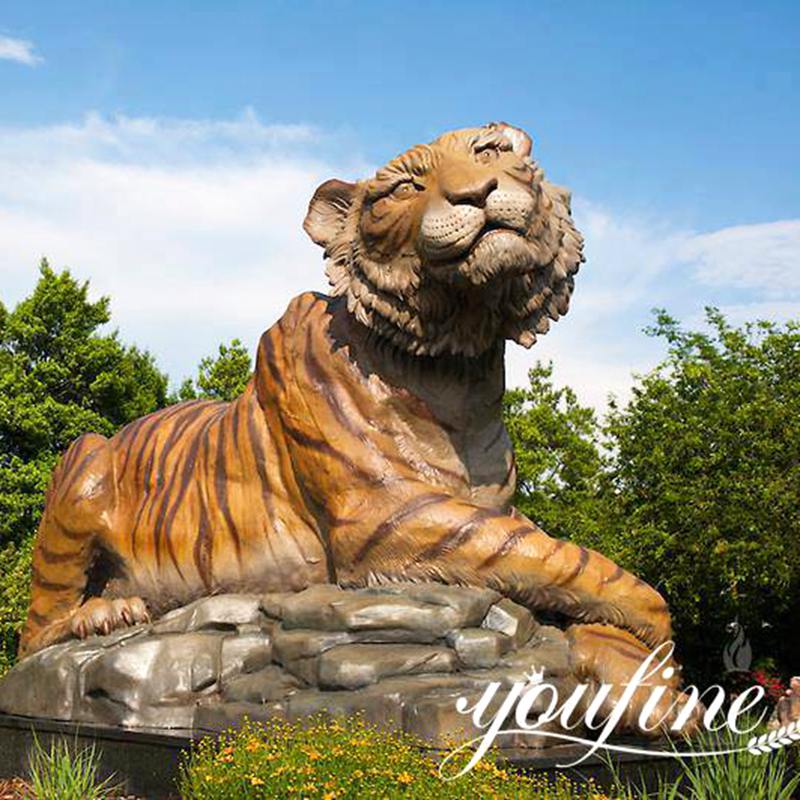 Customized Handmade Outdoor Bengal Tiger Sculpture