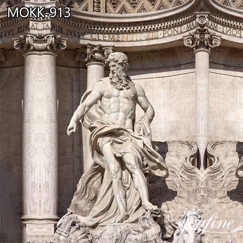 Ancient Muscular Greek God Oceanus Statue Famous Trevi Fountain Art for sale MOKK-913