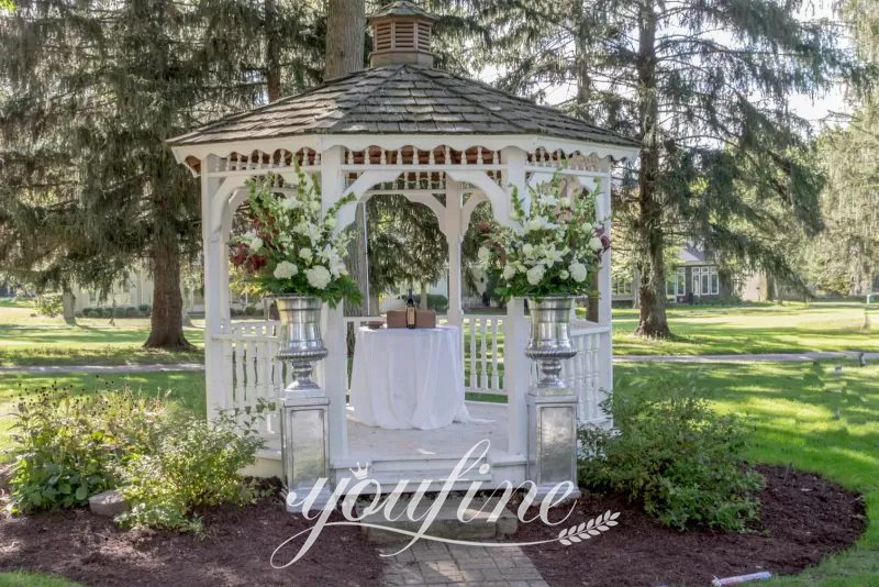 Beautiful Wrought Iron Gazebos for Wedding Ceremony IOK254YouFine